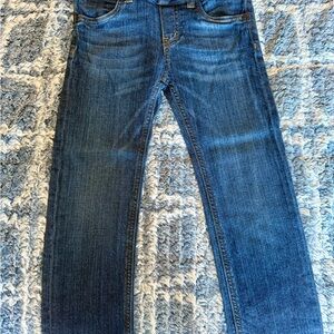 Hoonana Classic Blue Denim Jeans Pullup Elastic Waistband Trendy Slim Fit